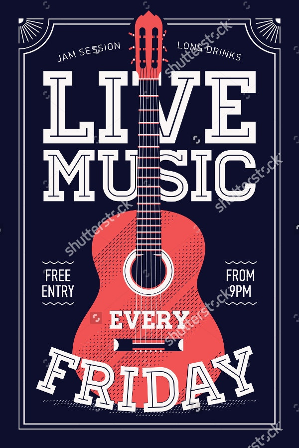 Music Poster 18 Free Templates In PSD AI Vector EPS Format