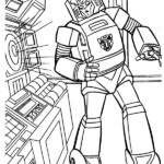 Transformers Bumblebee Listening To Music Coloring Pages Transformers