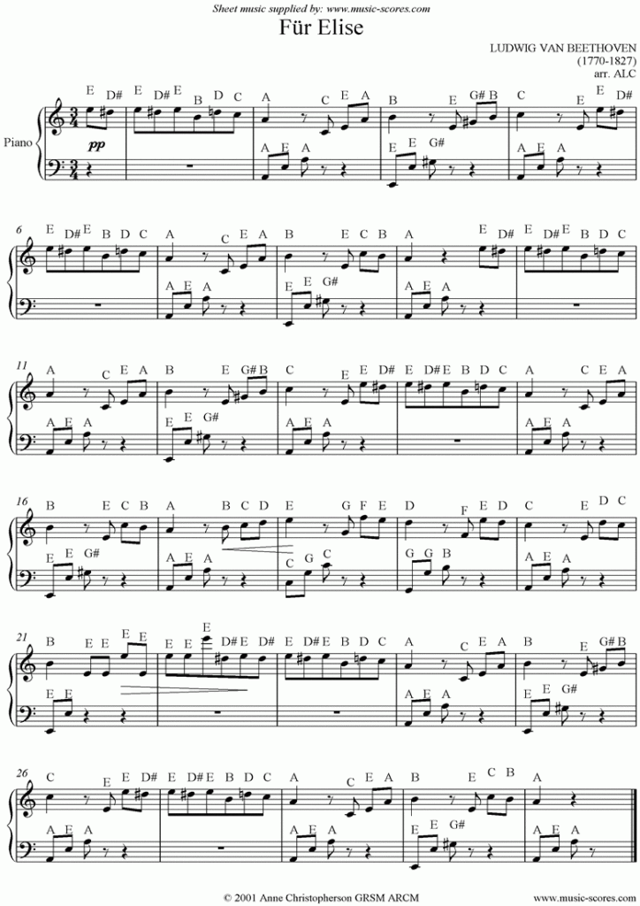 F r Elise Toplayalong Free Printable Piano Sheet Music Fur Elise 
